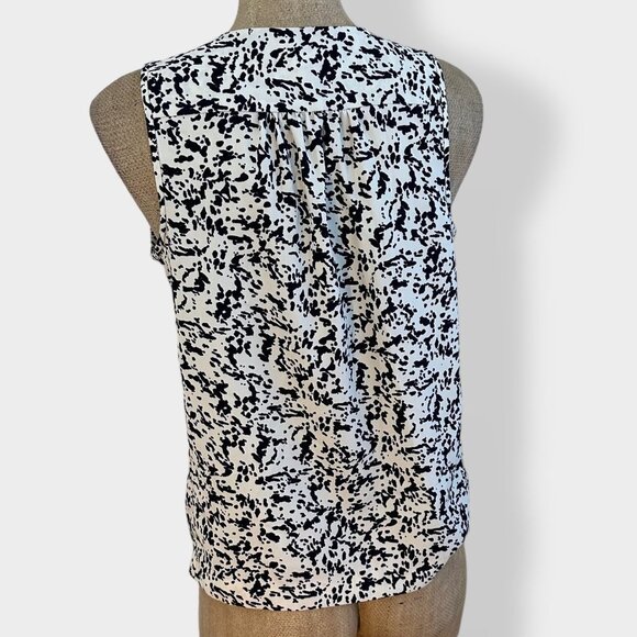 J Crew Printed Sleeveless‎ V Neck Top 6 - Picture 4 of 5